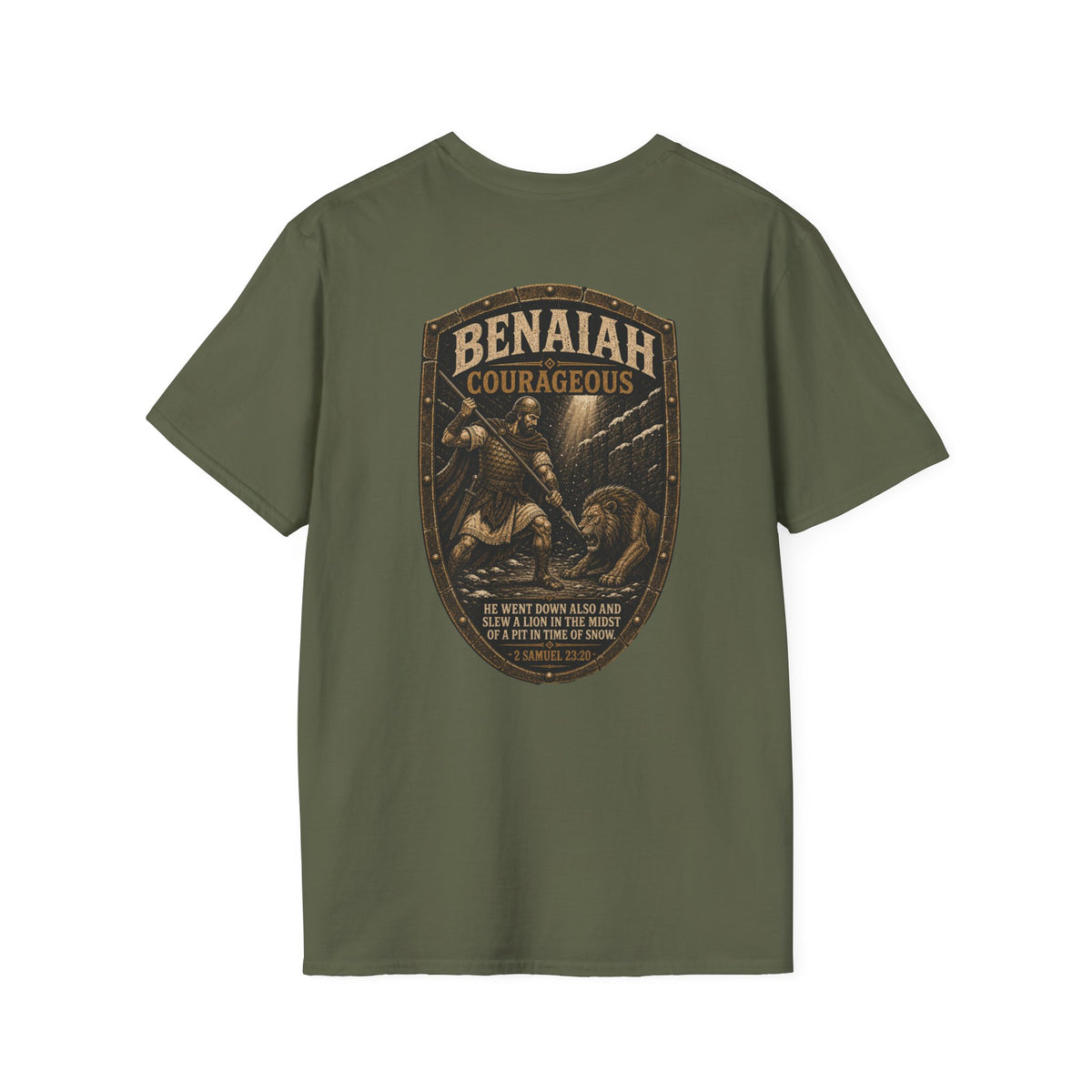 Benaiah Shield - Christian T-Shirt