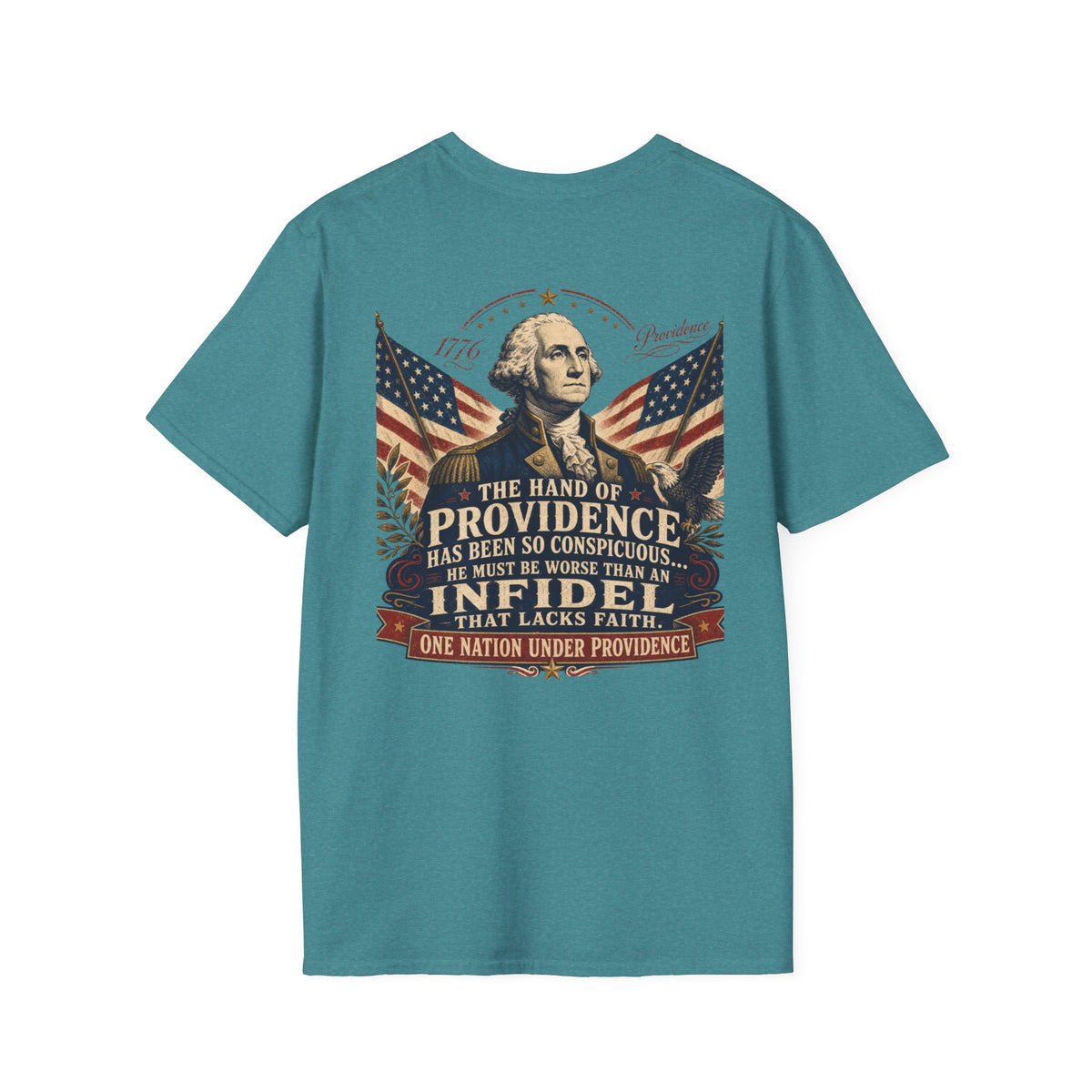 Front & Back George Washington Founding Fathers Vintage Tee