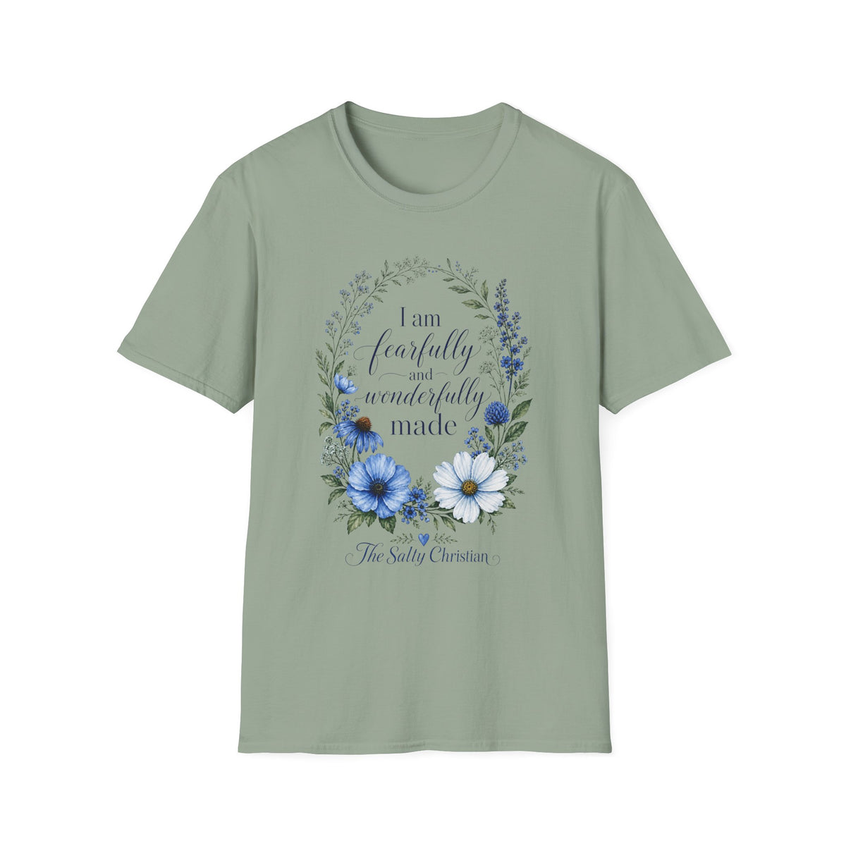 Fearfully and Wonderfully Made Floral T‑Shirt