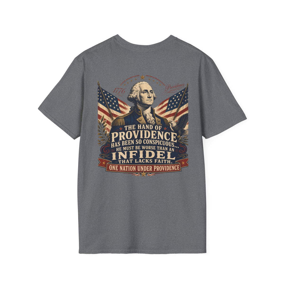 Front & Back George Washington Founding Fathers Vintage Tee