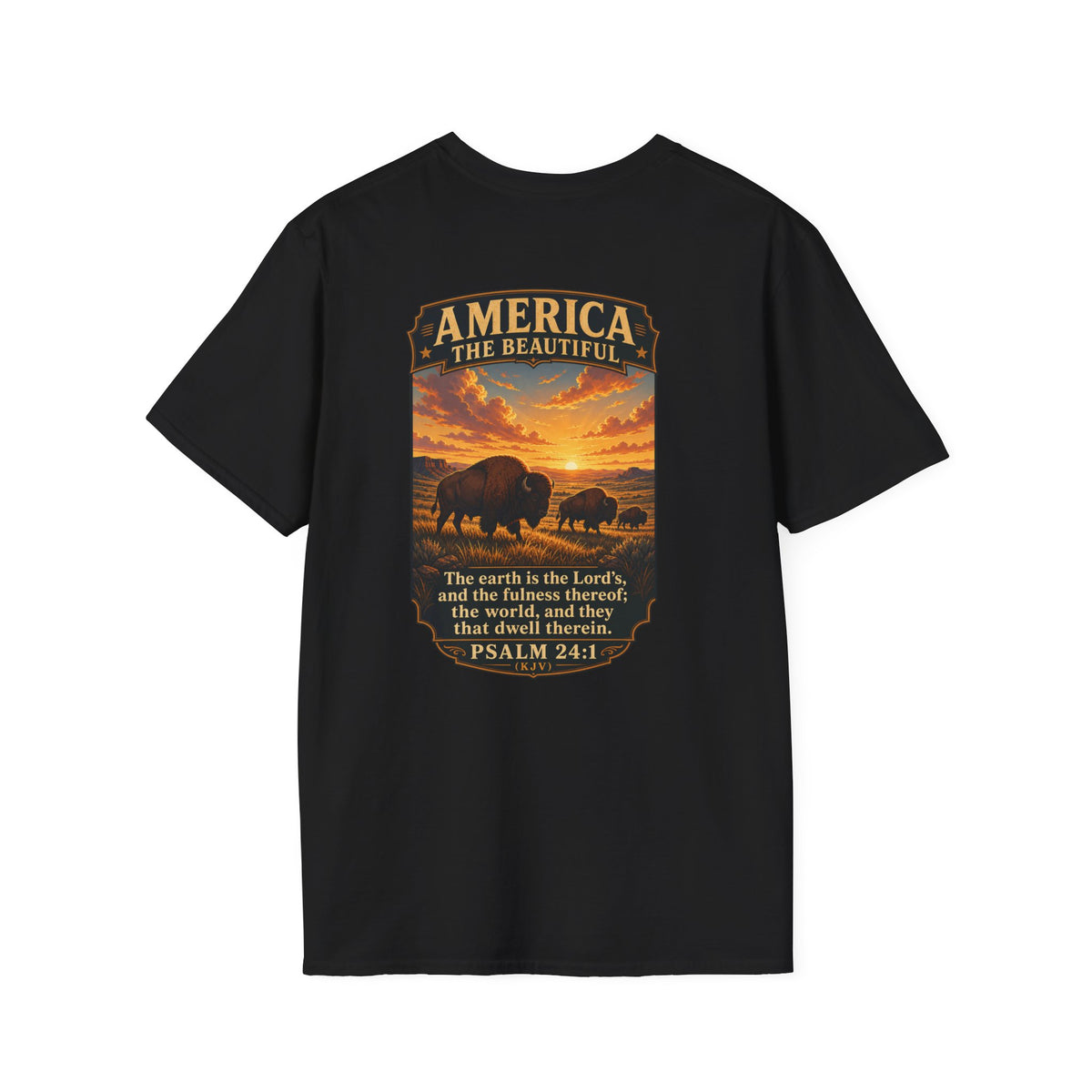 America the Beautiful - Bison on Prairie