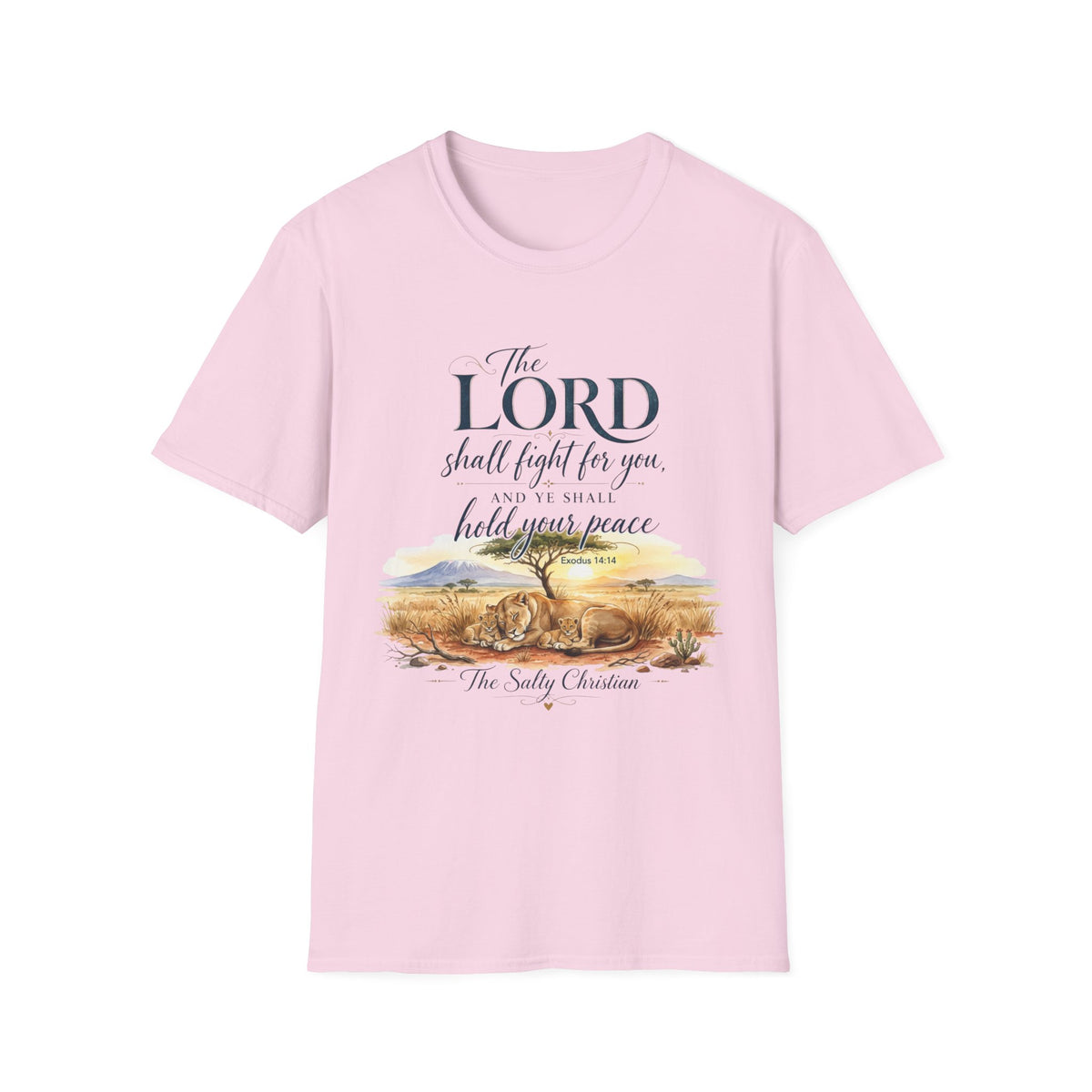 The Lord Shall Fight For You T-Shirt — Inspirational Christian Scripture Tee