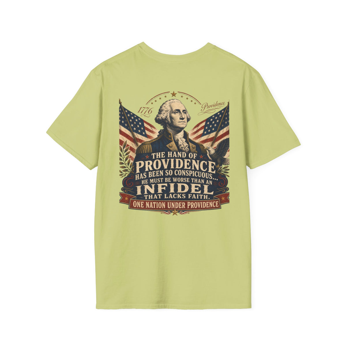 Front & Back George Washington Founding Fathers Vintage Tee