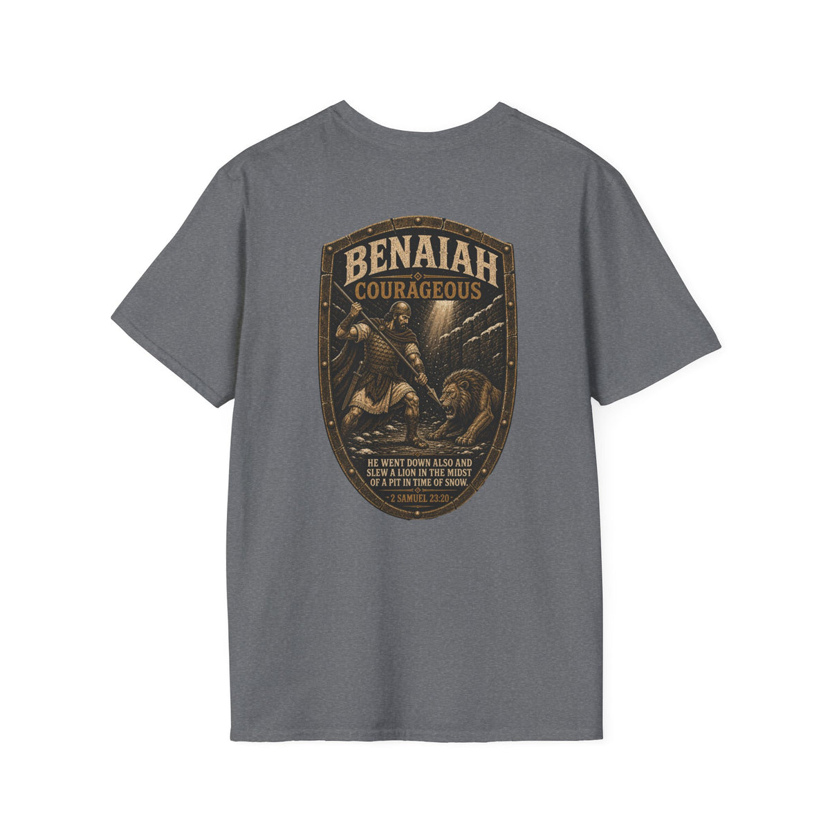 Benaiah Shield - Christian T-Shirt