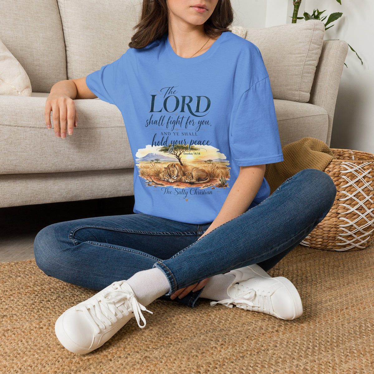 The Lord Shall Fight For You T-Shirt — Inspirational Christian Scripture Tee