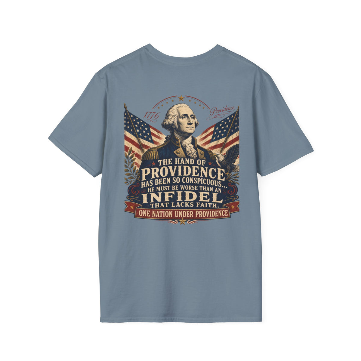 Front & Back George Washington Founding Fathers Vintage Tee