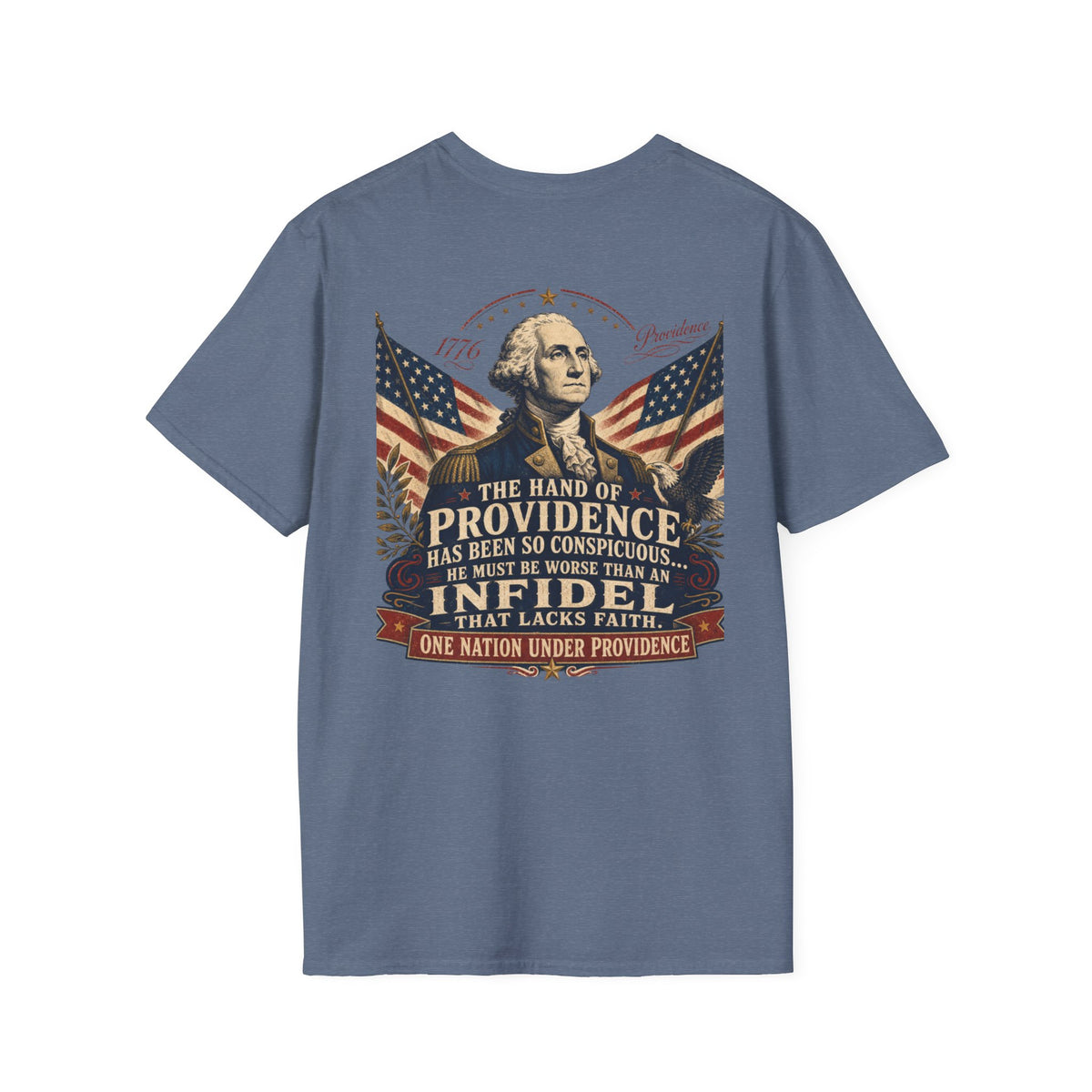 Front & Back George Washington Founding Fathers Vintage Tee