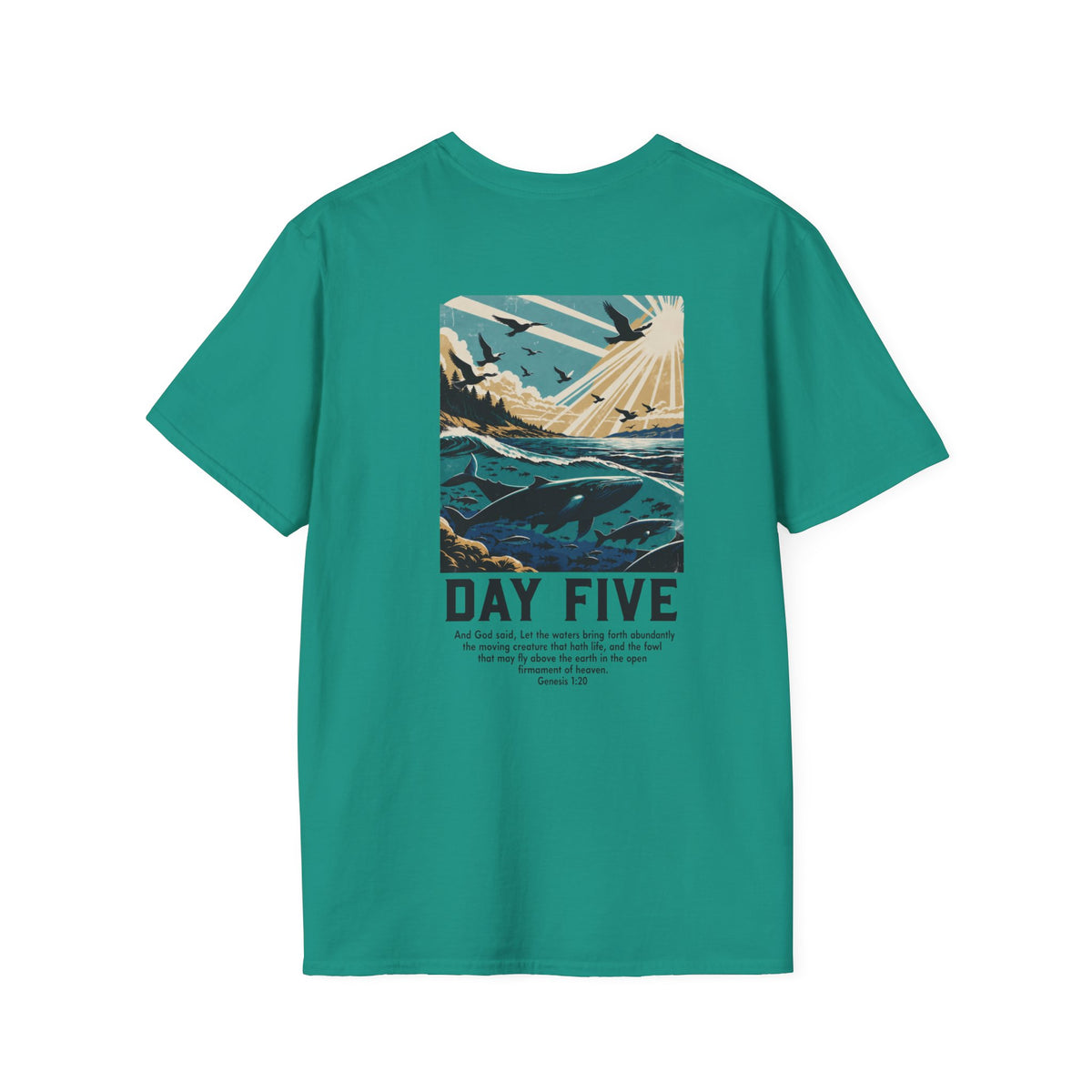 Day Five of Creation Vintage Scripture
