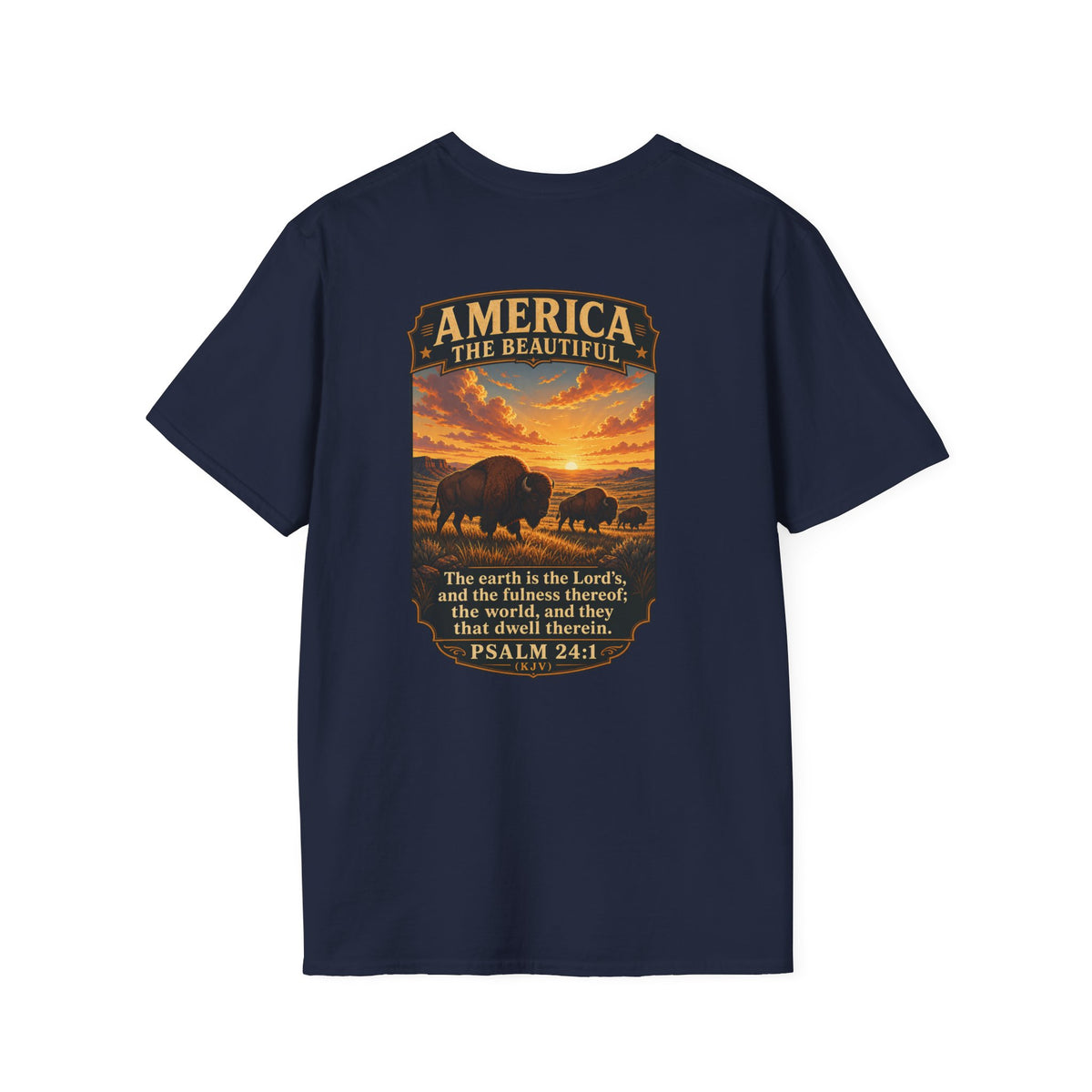 America the Beautiful - Bison on Prairie
