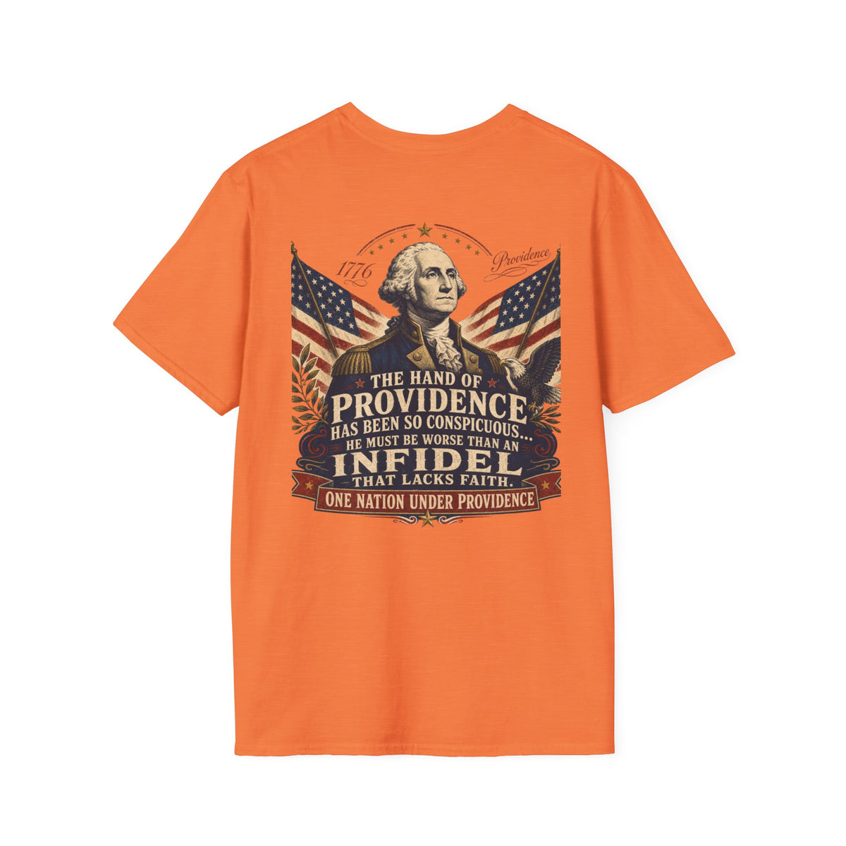 Front & Back George Washington Founding Fathers Vintage Tee