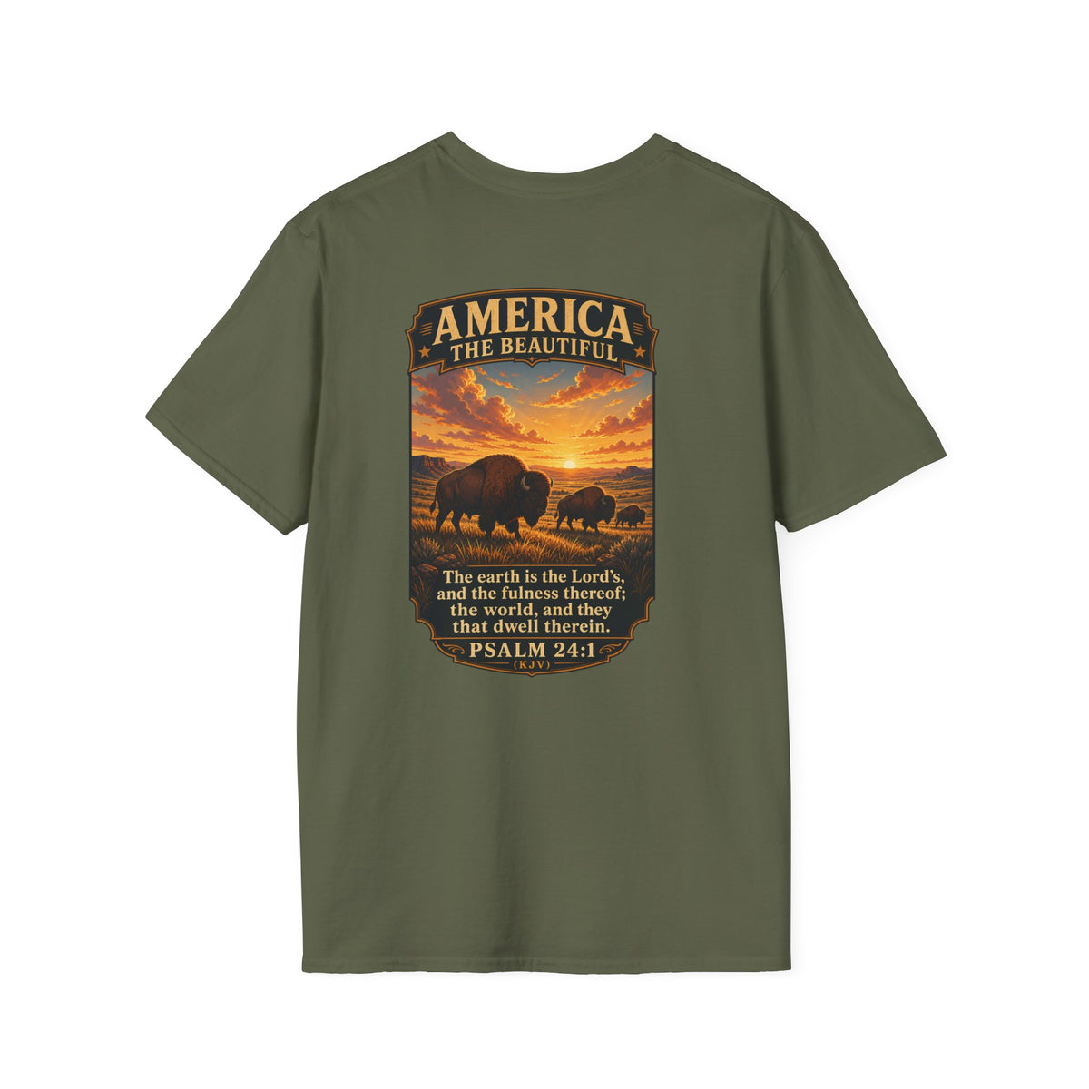 America the Beautiful - Bison on Prairie