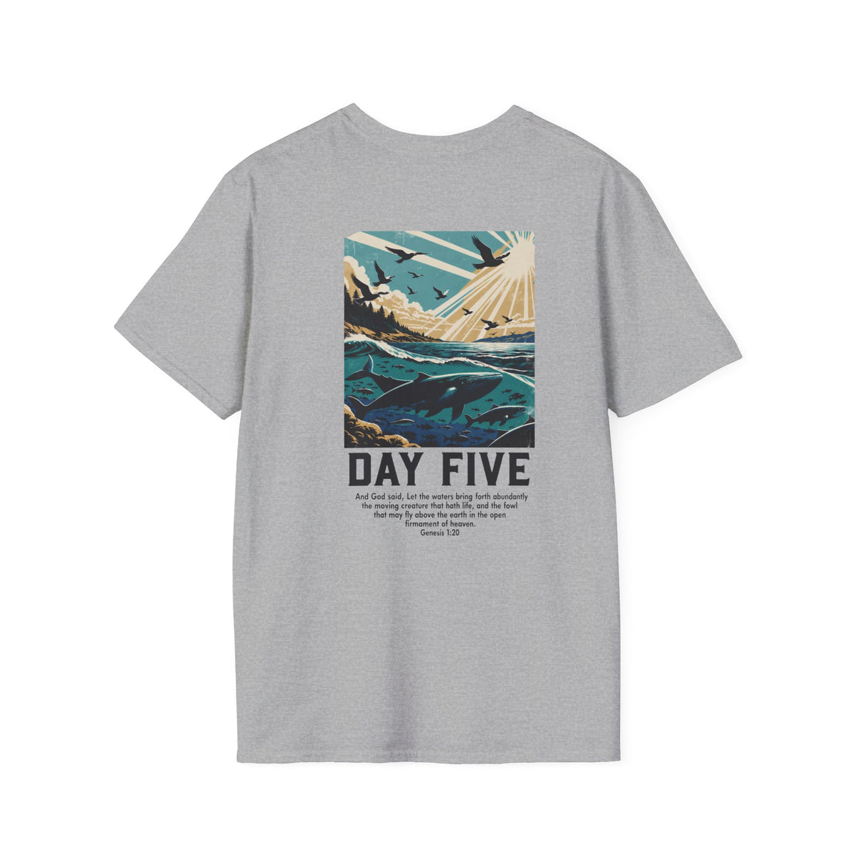Day Five of Creation Vintage Scripture
