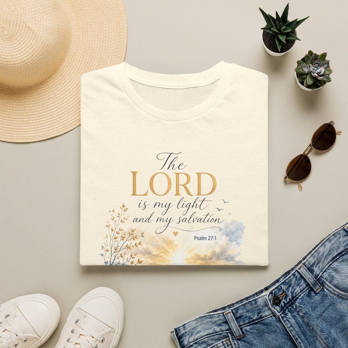 The Lord Is My Light T-Shirt — Psalm 27:1