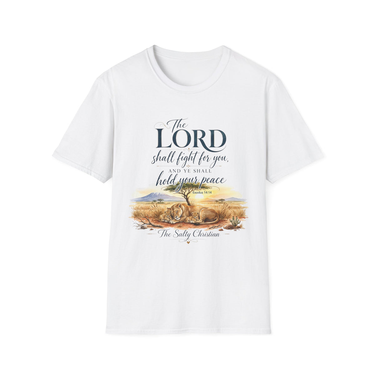 The Lord Shall Fight For You T-Shirt — Inspirational Christian Scripture Tee