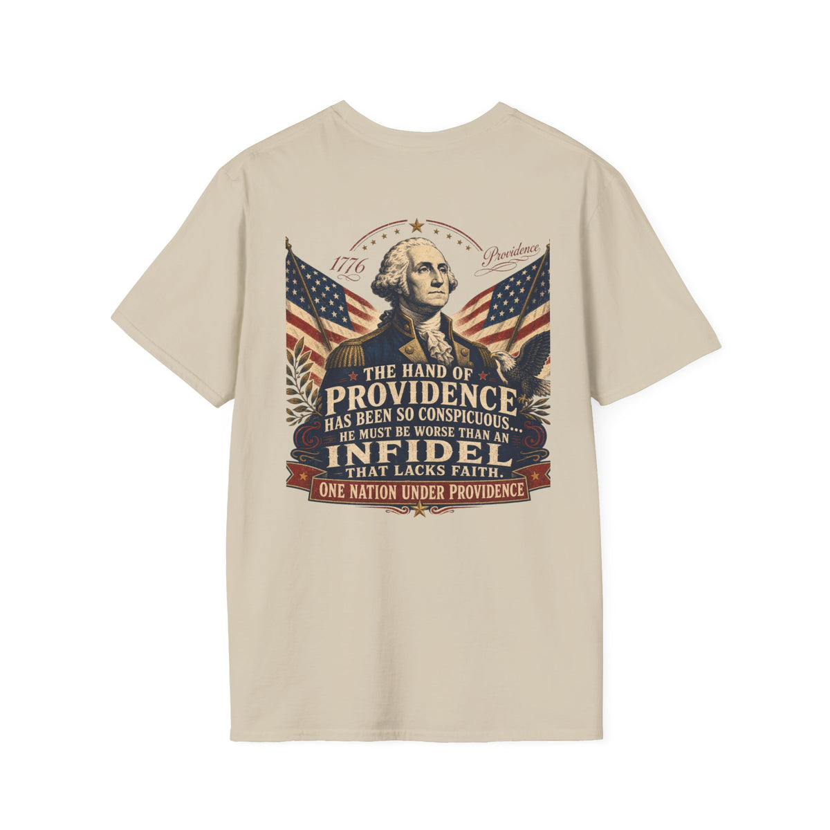 Front & Back George Washington Founding Fathers Vintage Tee