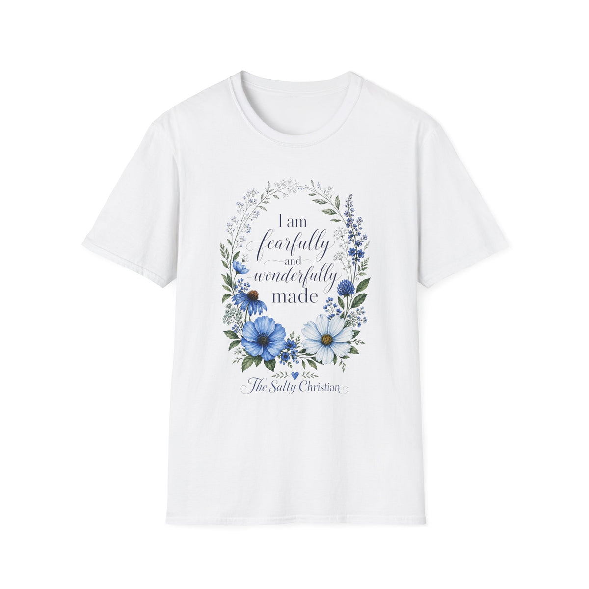 Fearfully and Wonderfully Made Floral T‑Shirt