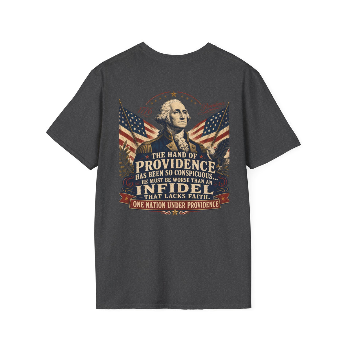 Front & Back George Washington Founding Fathers Vintage Tee