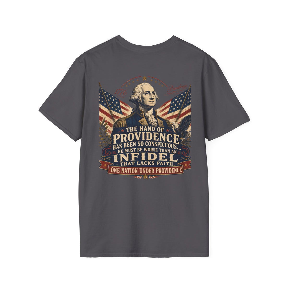 Back George Washington Founding Fathers Vintage Tee